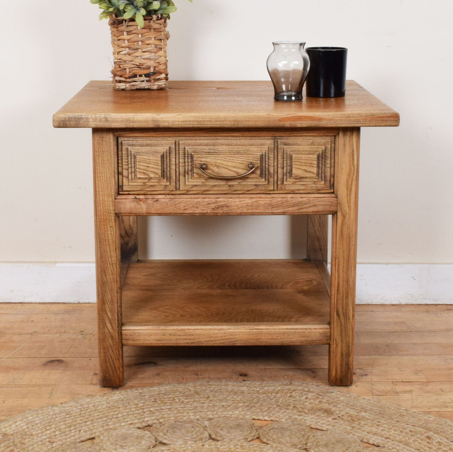 Restored Oak Side Table