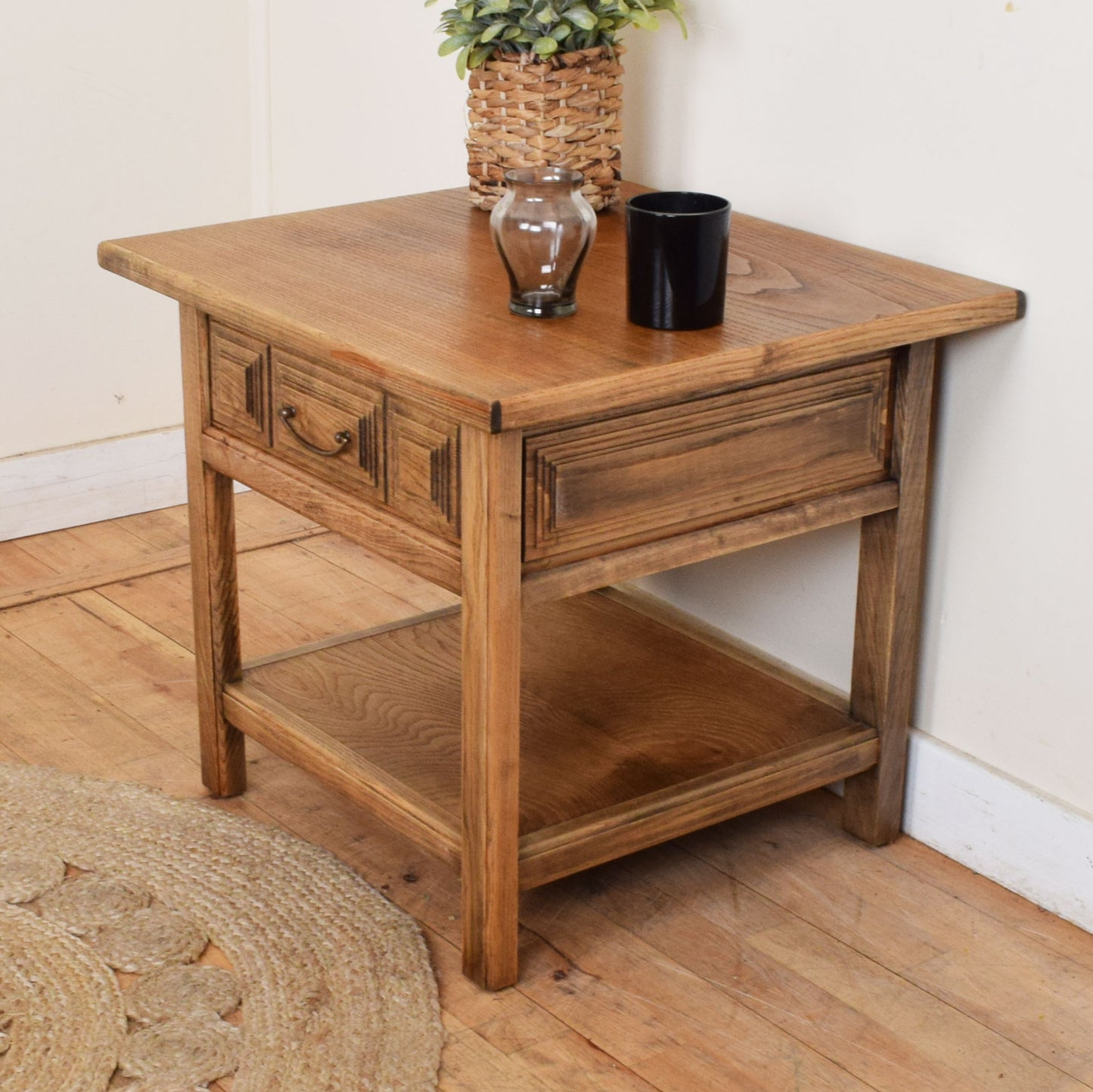 Restored Oak Side Table