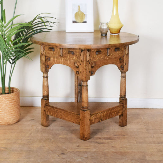 Carved Folding Hall Table