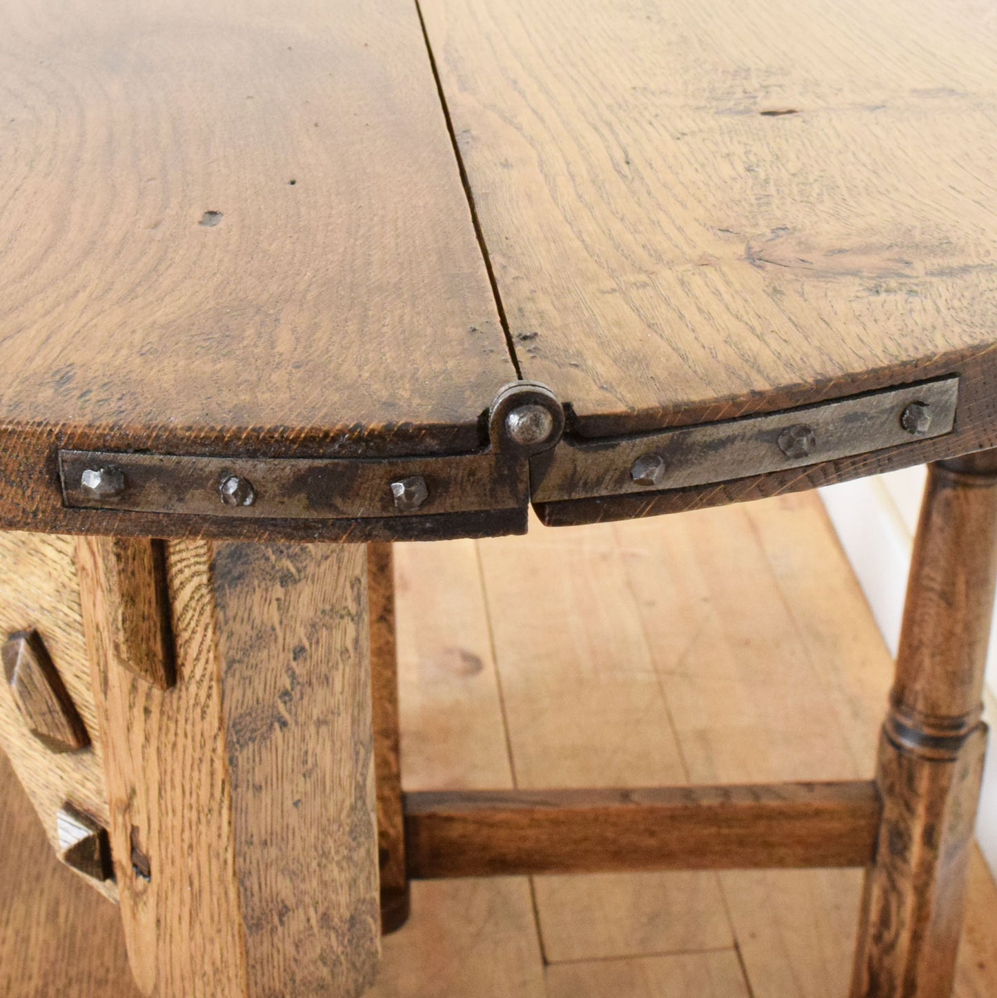 Carved Folding Hall Table