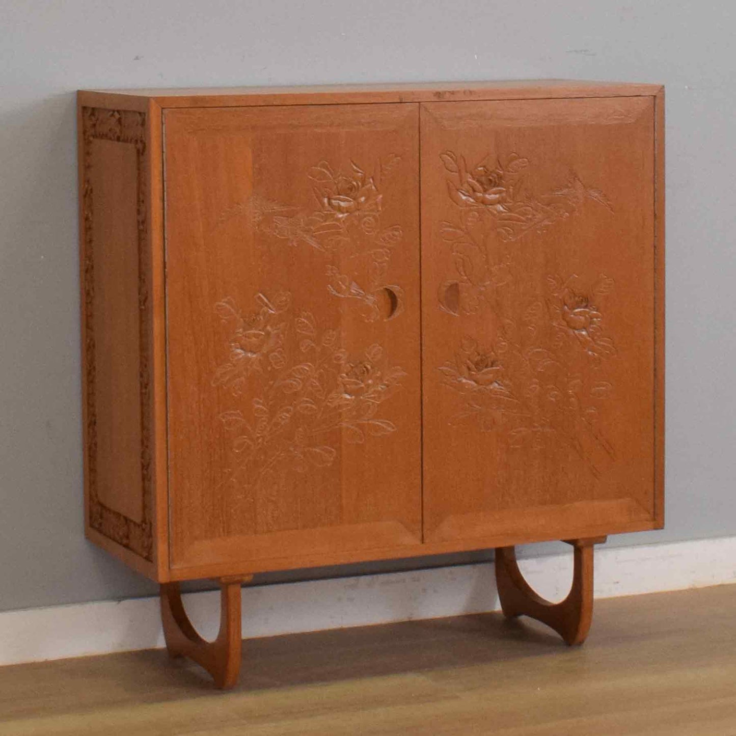 Mid-Century Carved Cabinet
