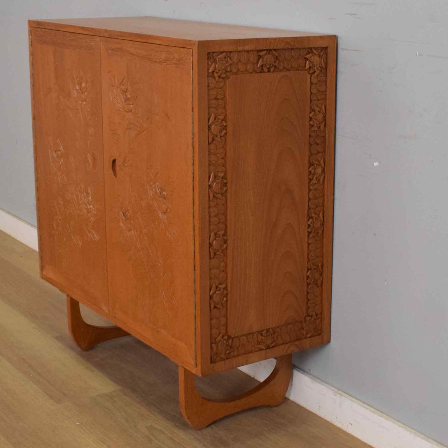 Mid-Century Carved Cabinet