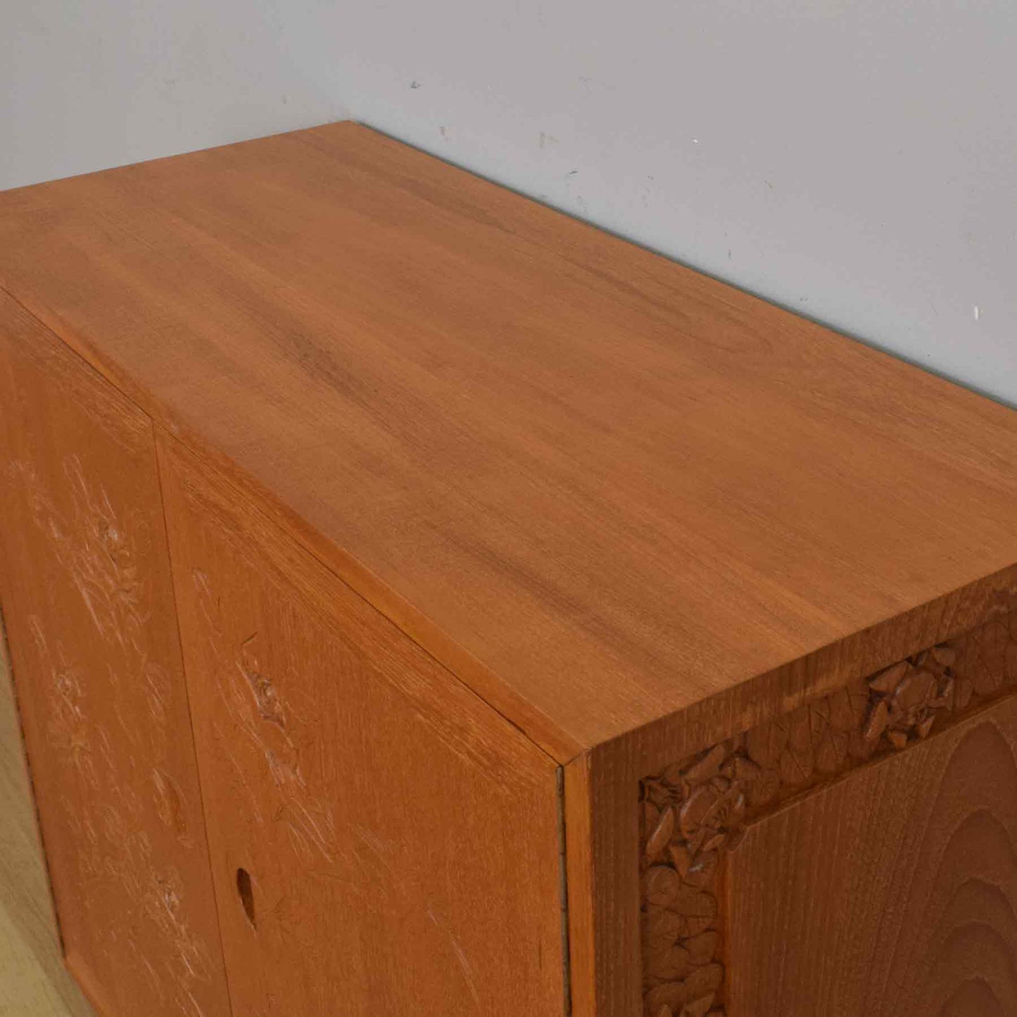 Mid-Century Carved Cabinet