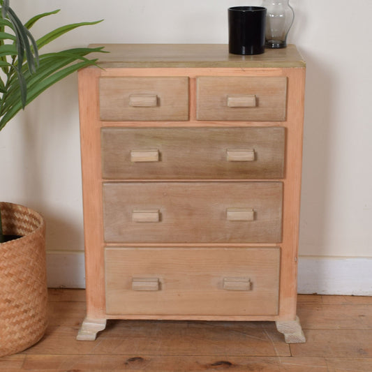 Restored Small Pine chest of drawers