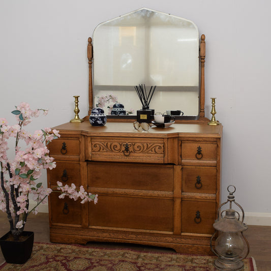 Restored Oak Dressing Table