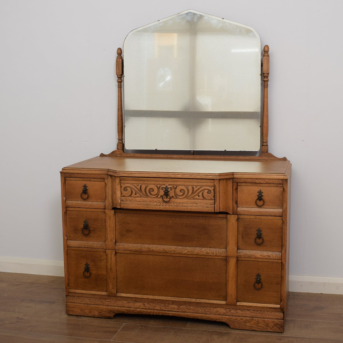 Restored Oak Dressing Table