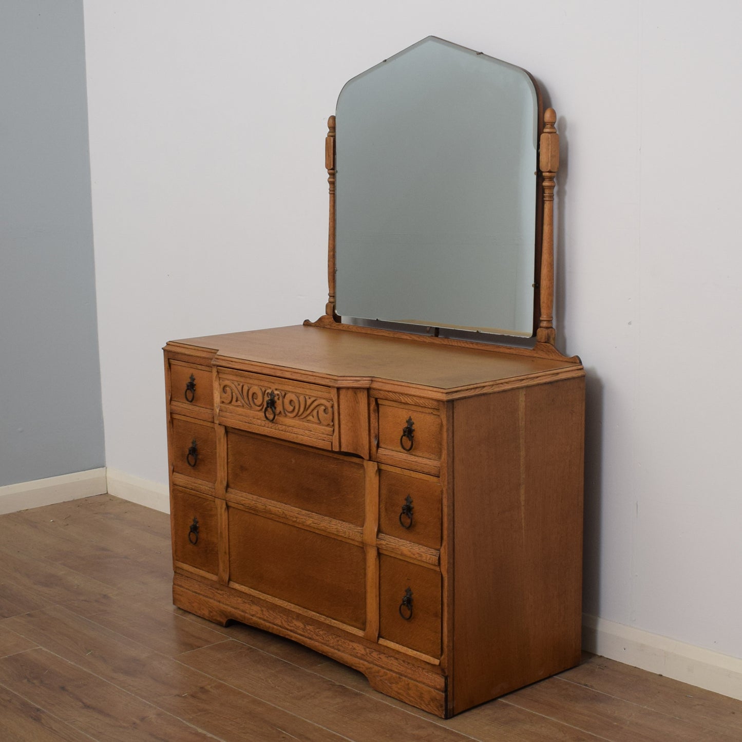 Restored Oak Dressing Table