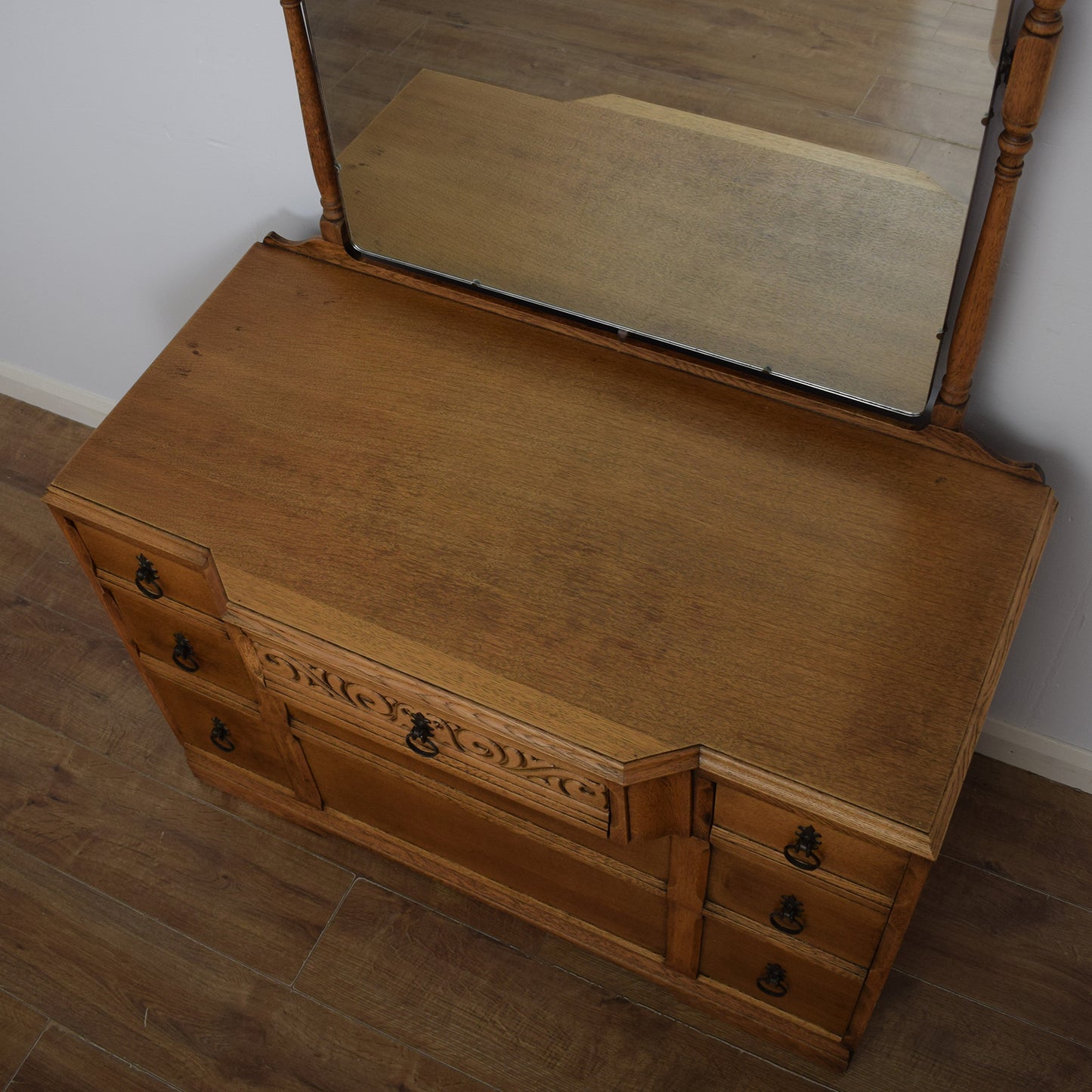 Restored Oak Dressing Table