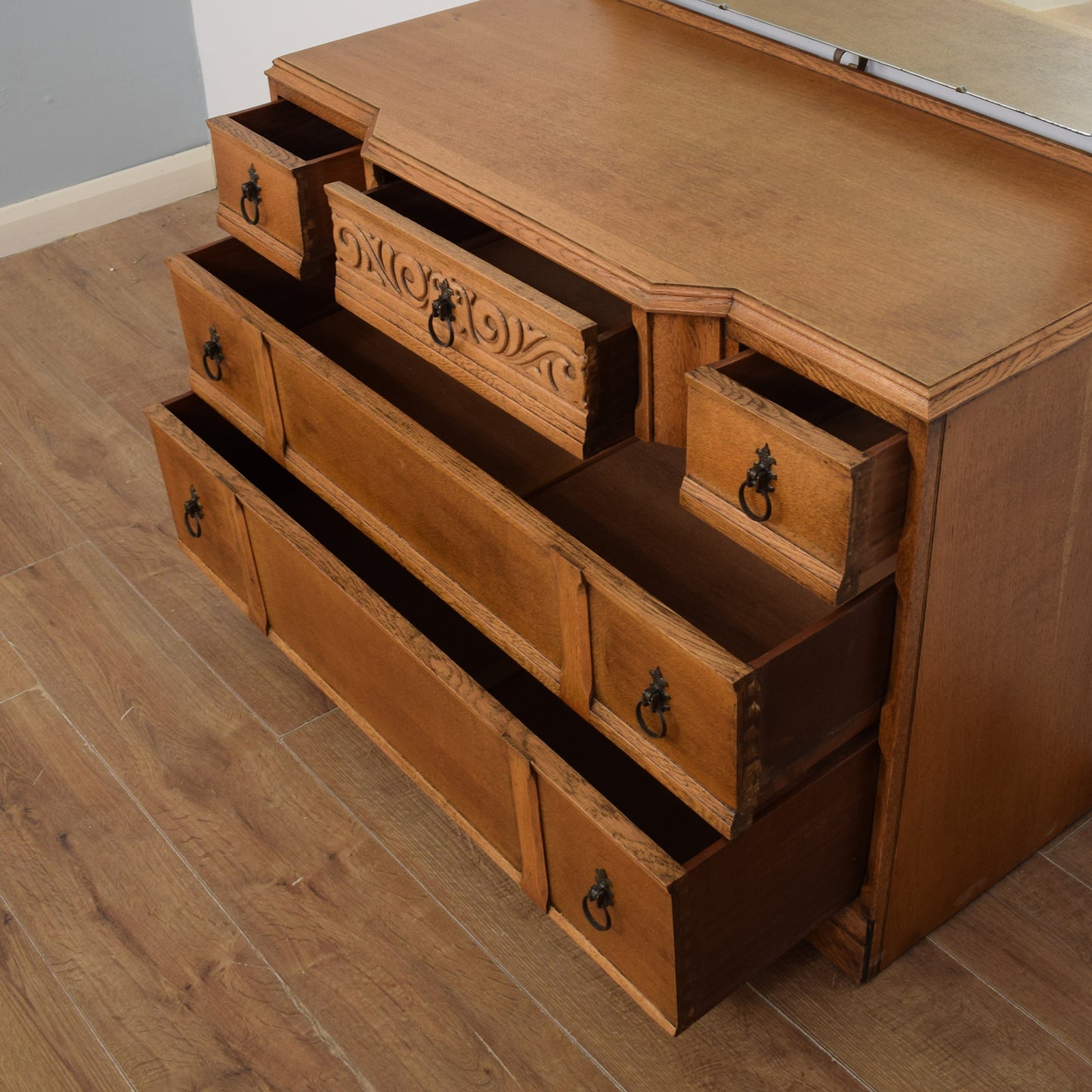 Restored Oak Dressing Table