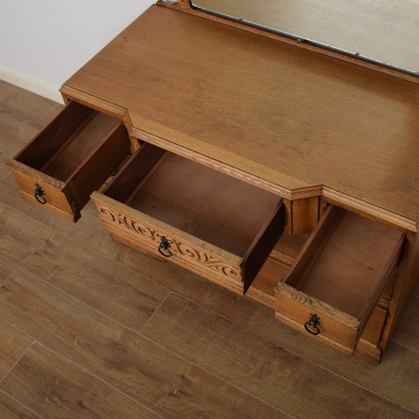 Restored Oak Dressing Table