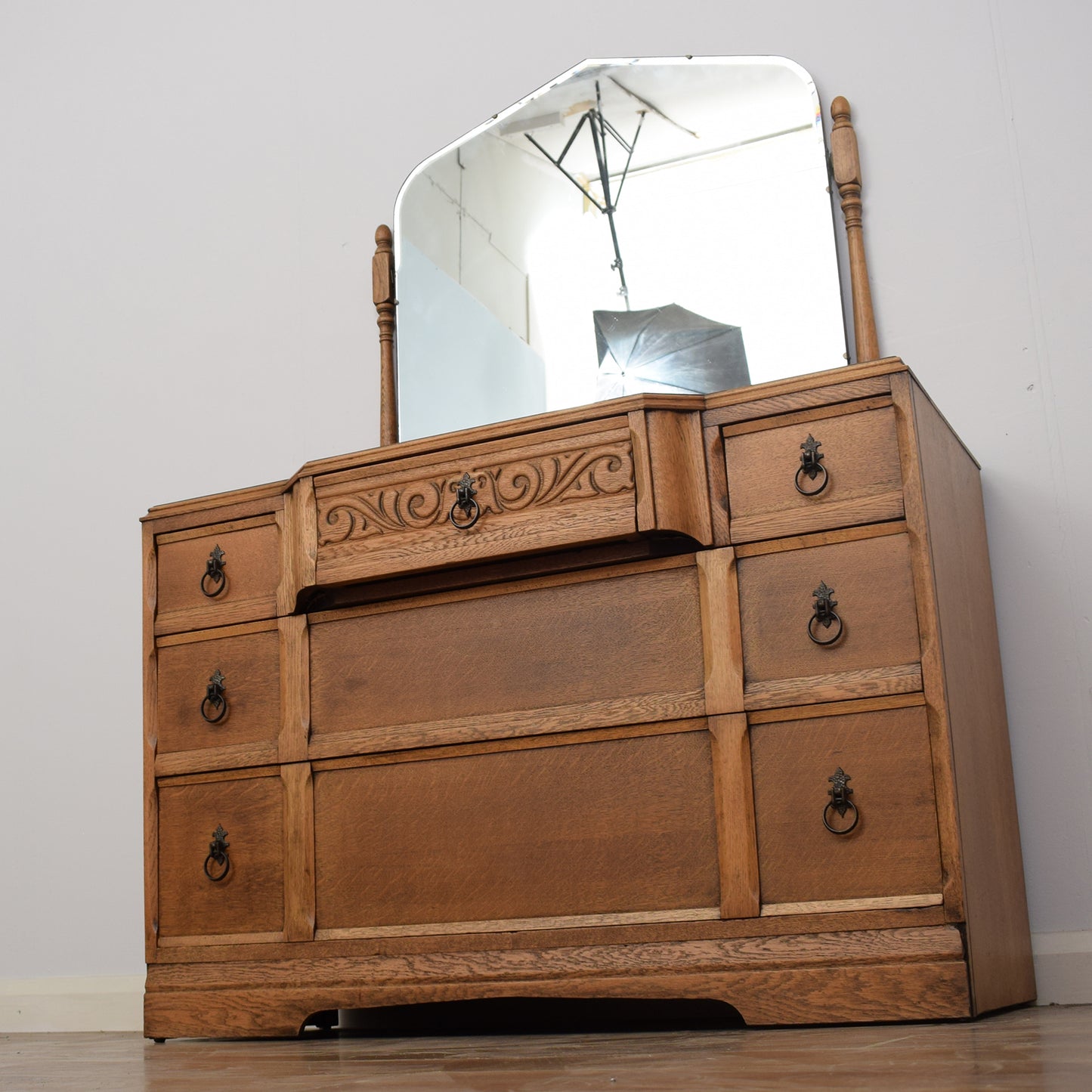 Restored Oak Dressing Table