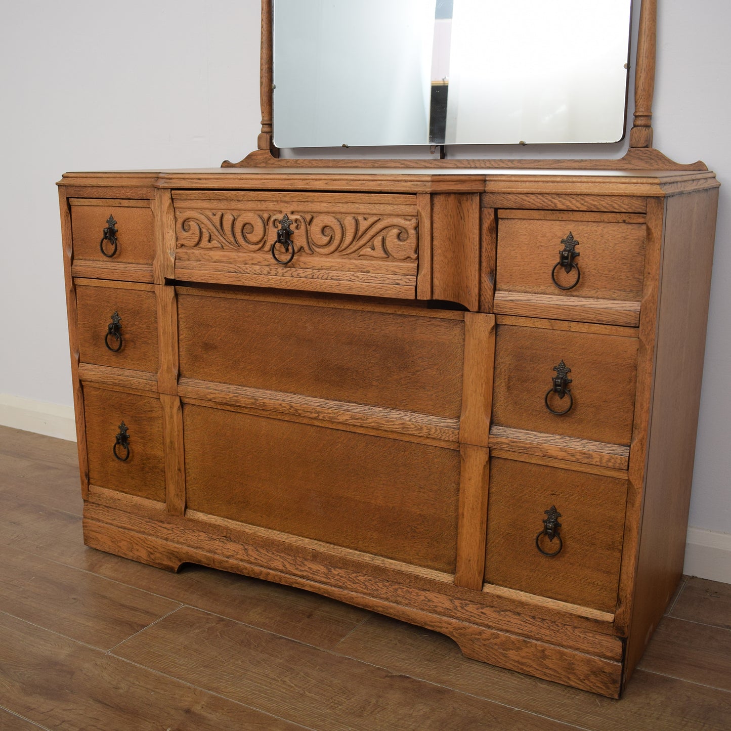 Restored Oak Dressing Table