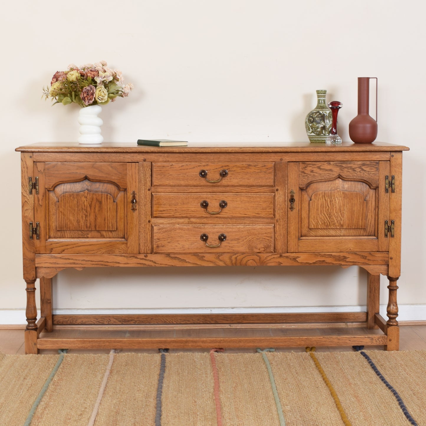 Vintage Titchmarsh and Goodwin Oak Sideboard