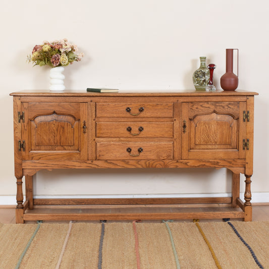 Vintage Titchmarsh and Goodwin Oak Sideboard