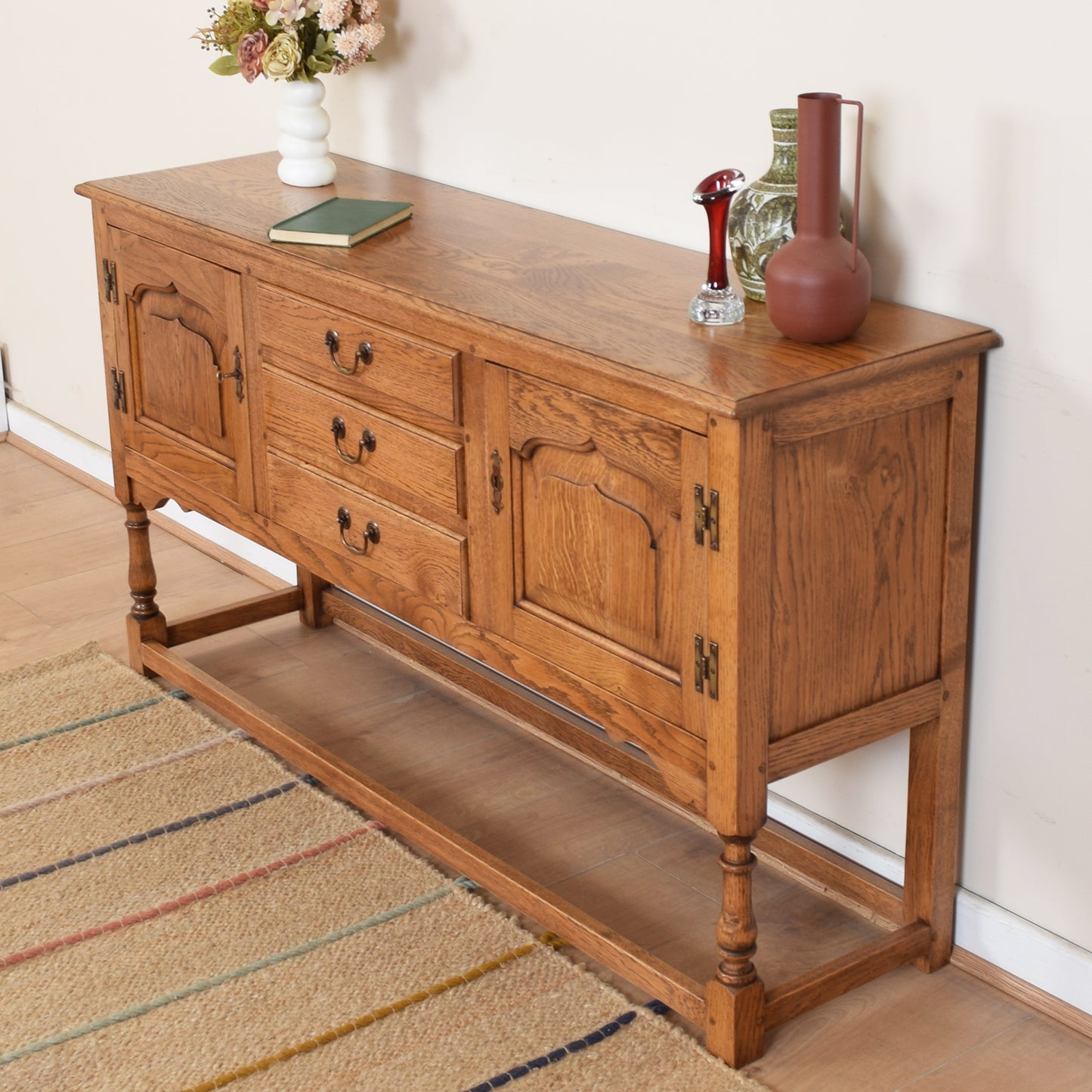 Vintage Titchmarsh and Goodwin Oak Sideboard