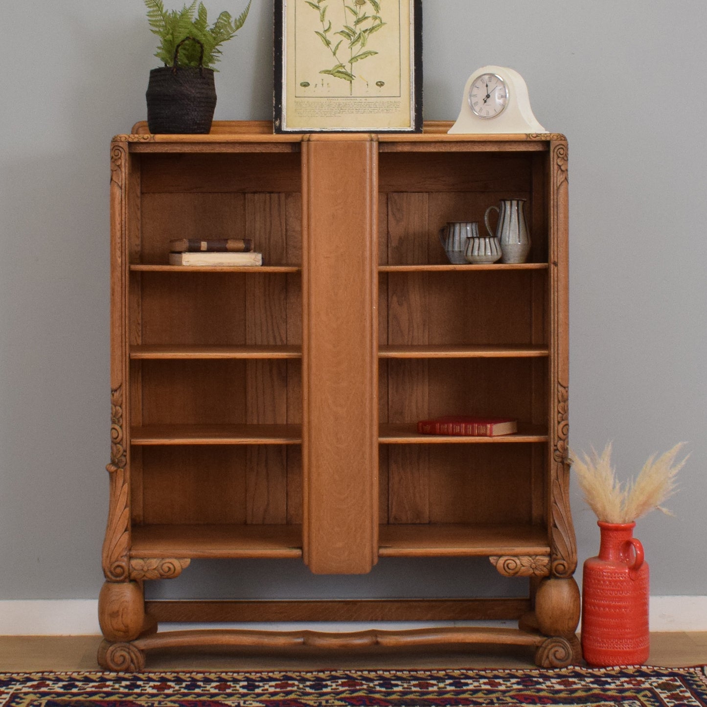 Refinished Oak Bookcase