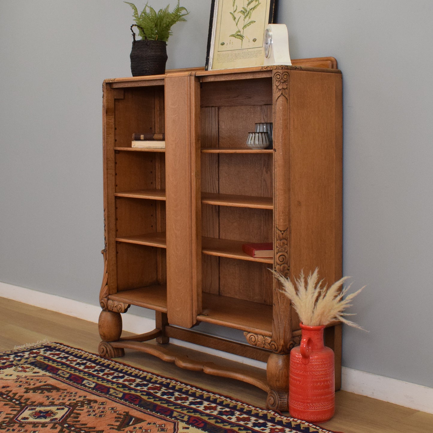 Refinished Oak Bookcase