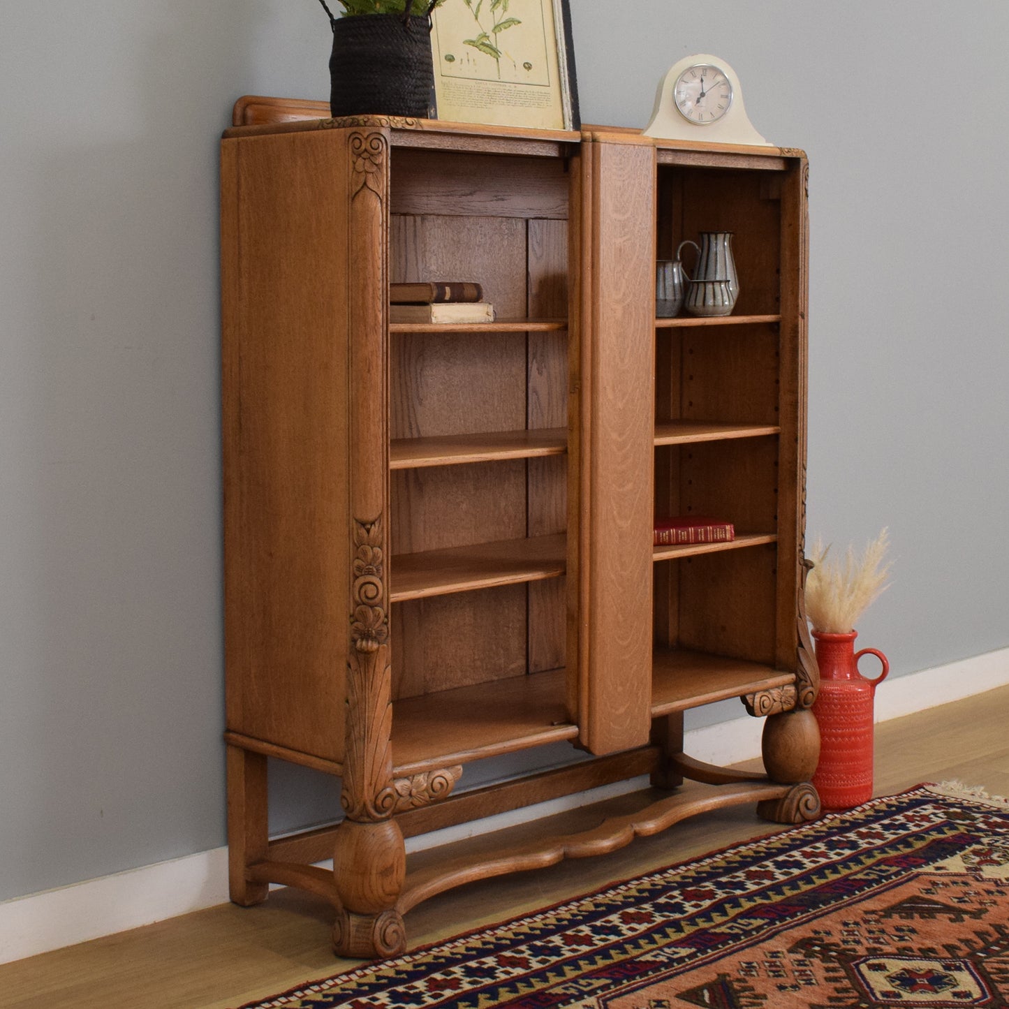 Refinished Oak Bookcase