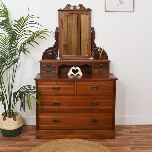 Carved Mahogany Dressing Table
