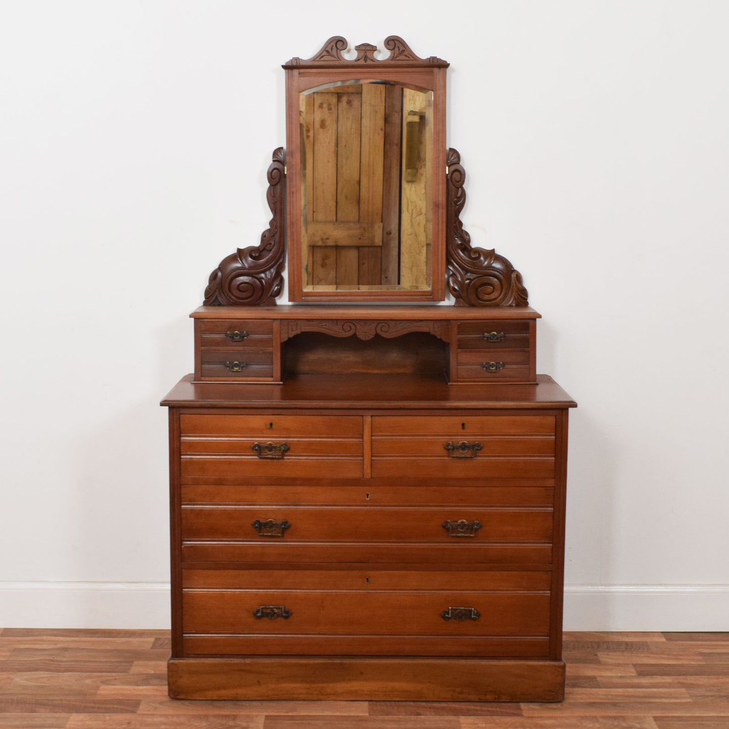 Carved Mahogany Dressing Table