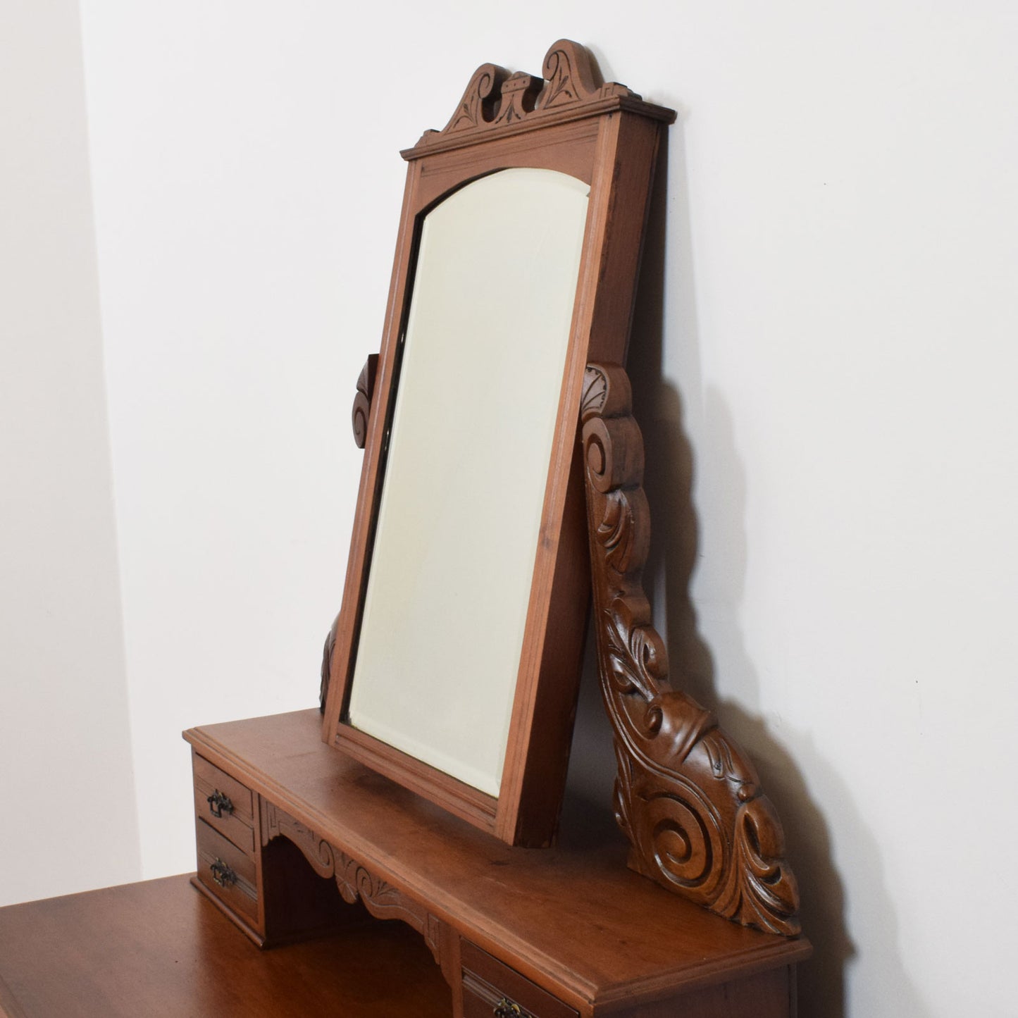 Carved Mahogany Dressing Table