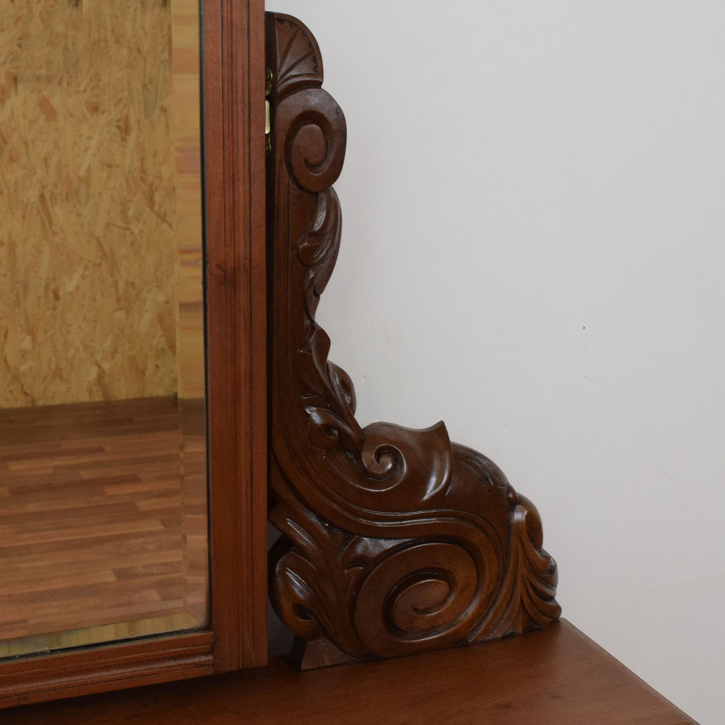 Carved Mahogany Dressing Table