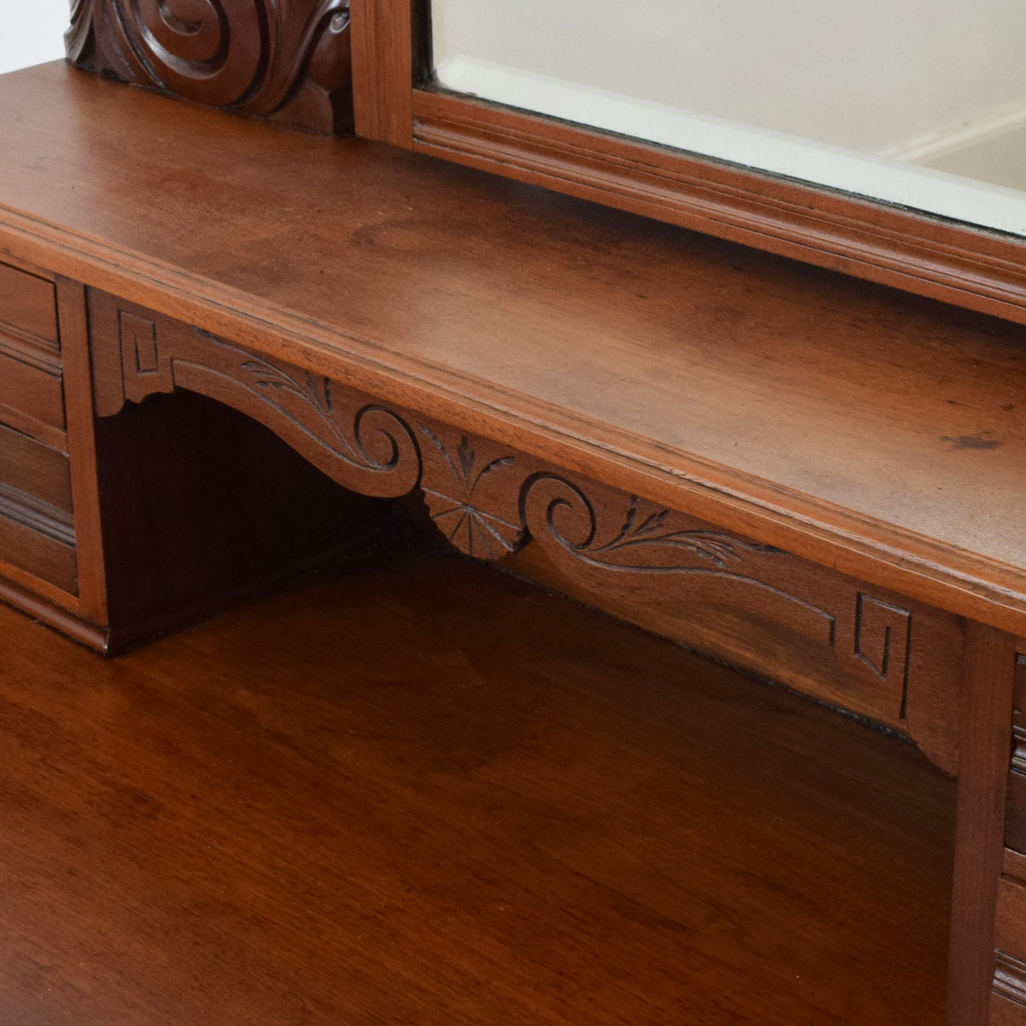 Carved Mahogany Dressing Table