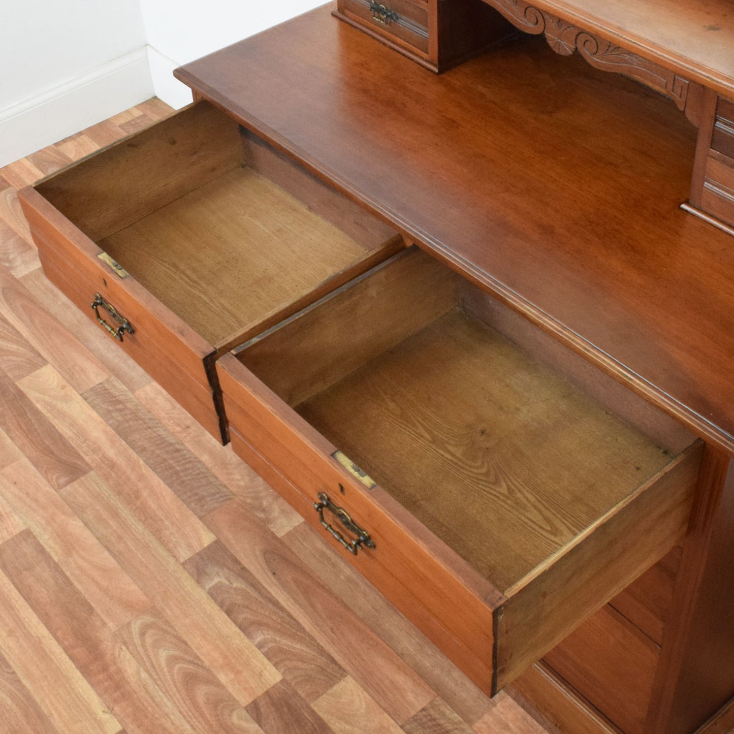 Carved Mahogany Dressing Table