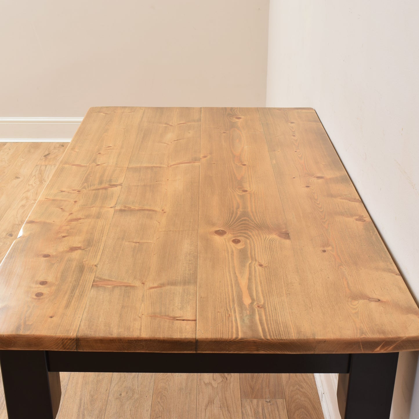 Painted Pine Table And Four Chairs