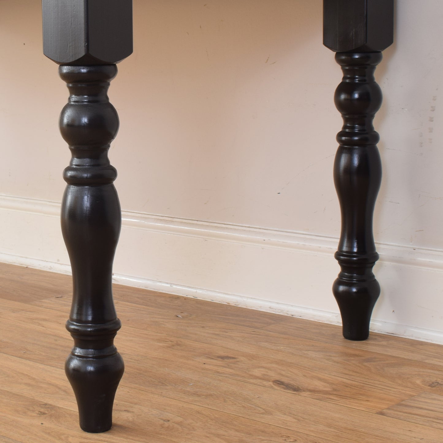 Painted Pine Table And Four Chairs