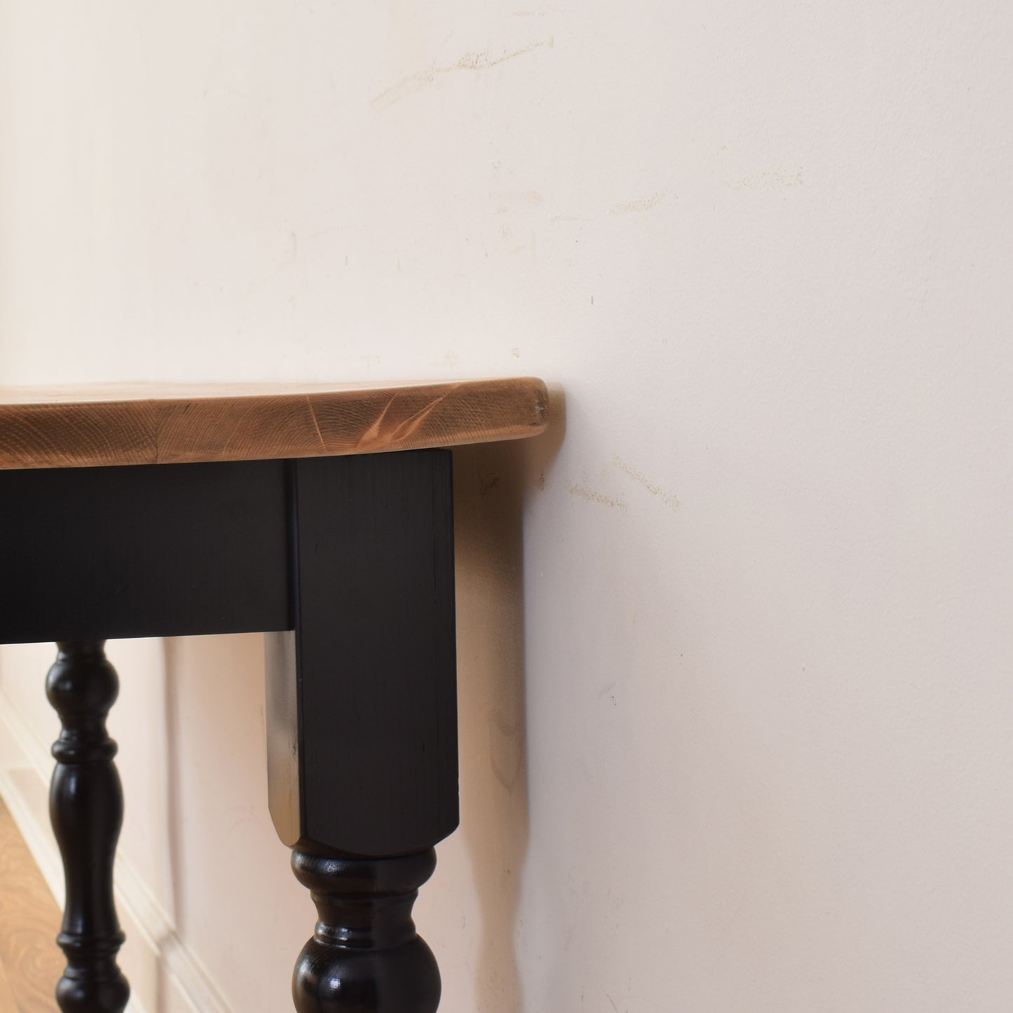 Painted Pine Table And Four Chairs