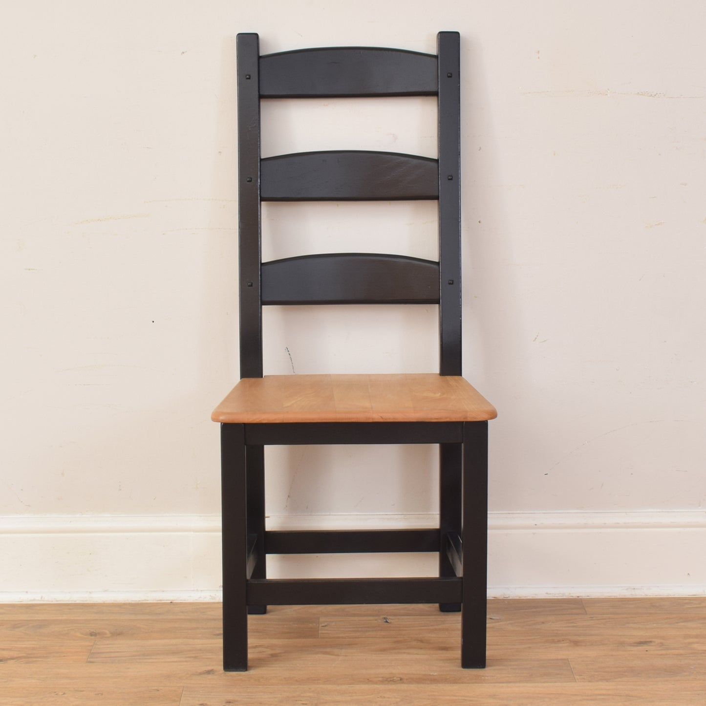 Painted Pine Table And Four Chairs
