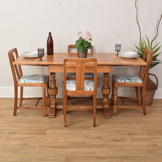 Draw Leaf Table And Four Chairs