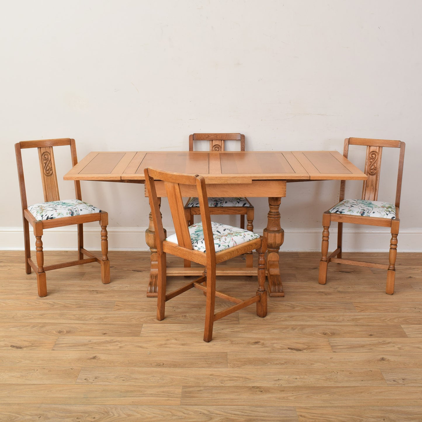 Draw Leaf Table And Four Chairs