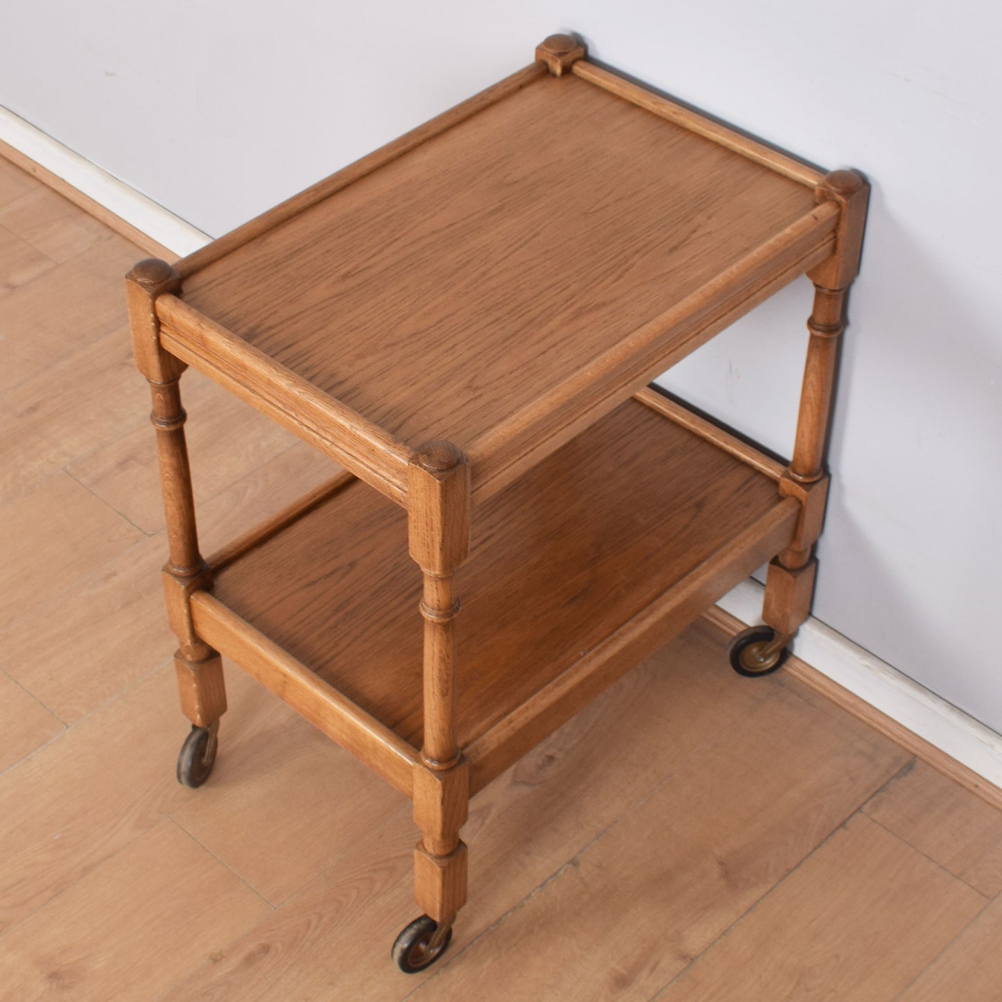 Oak Serving Trolley