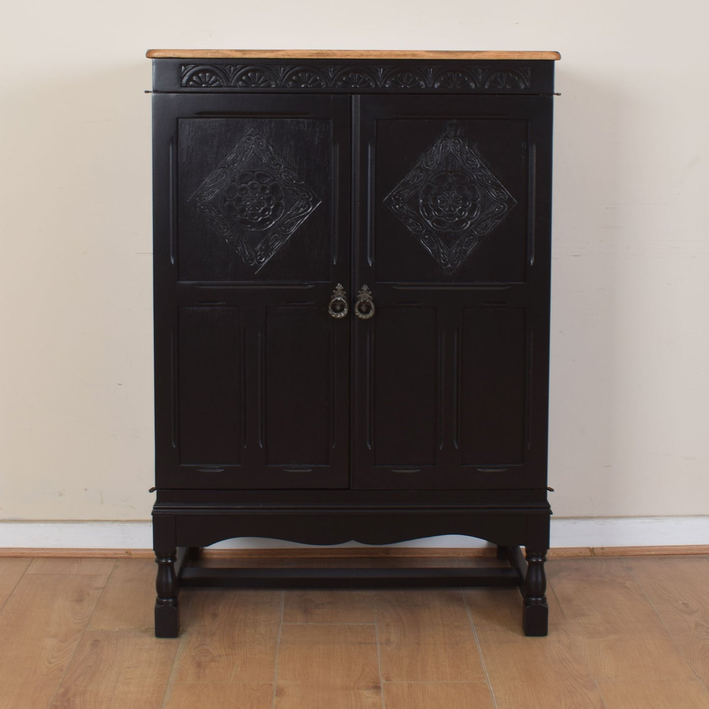 Painted Oak Cabinet