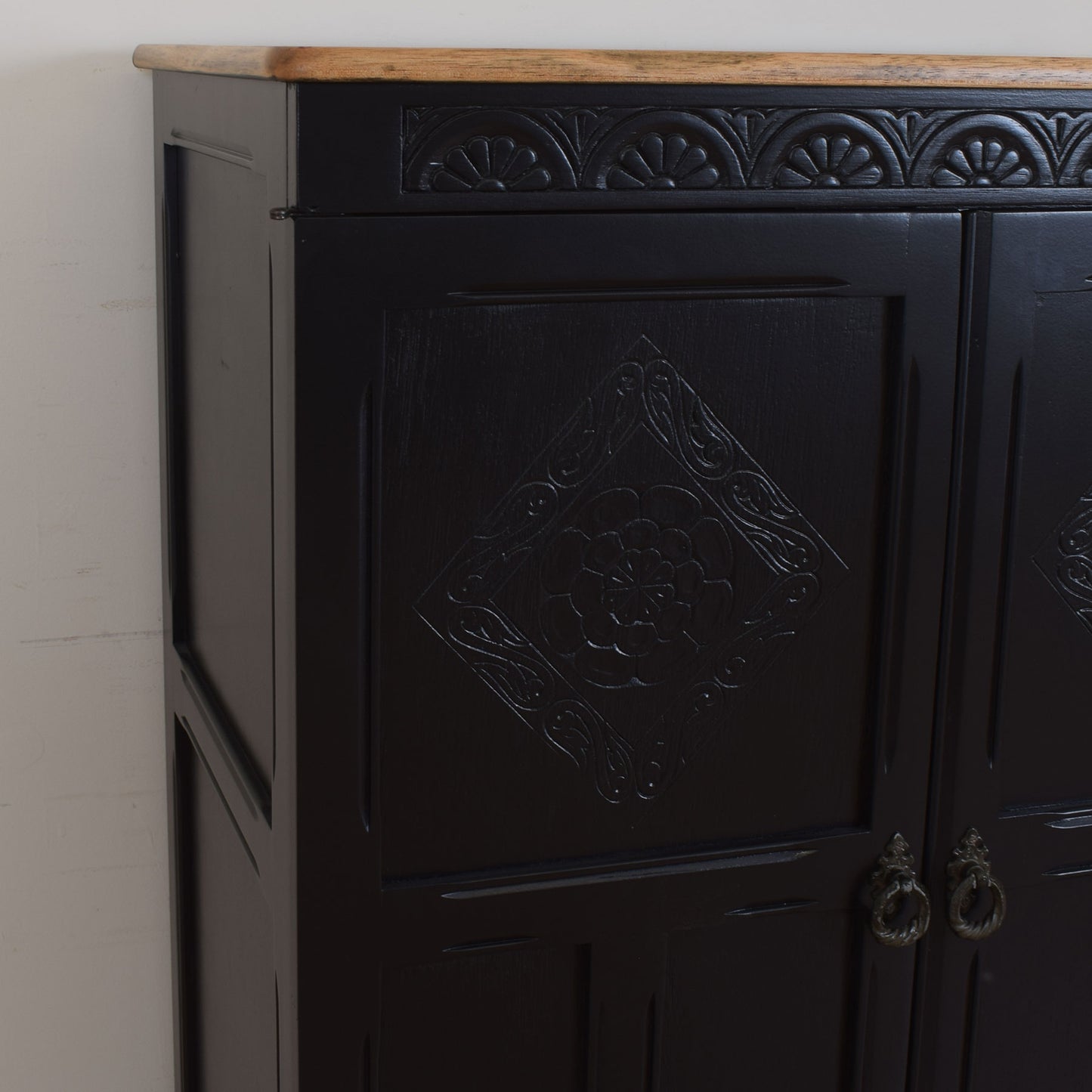 Painted Oak Cabinet