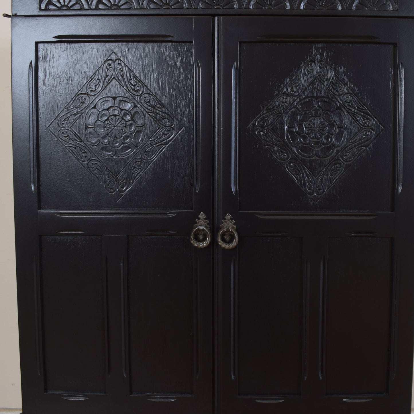 Painted Oak Cabinet