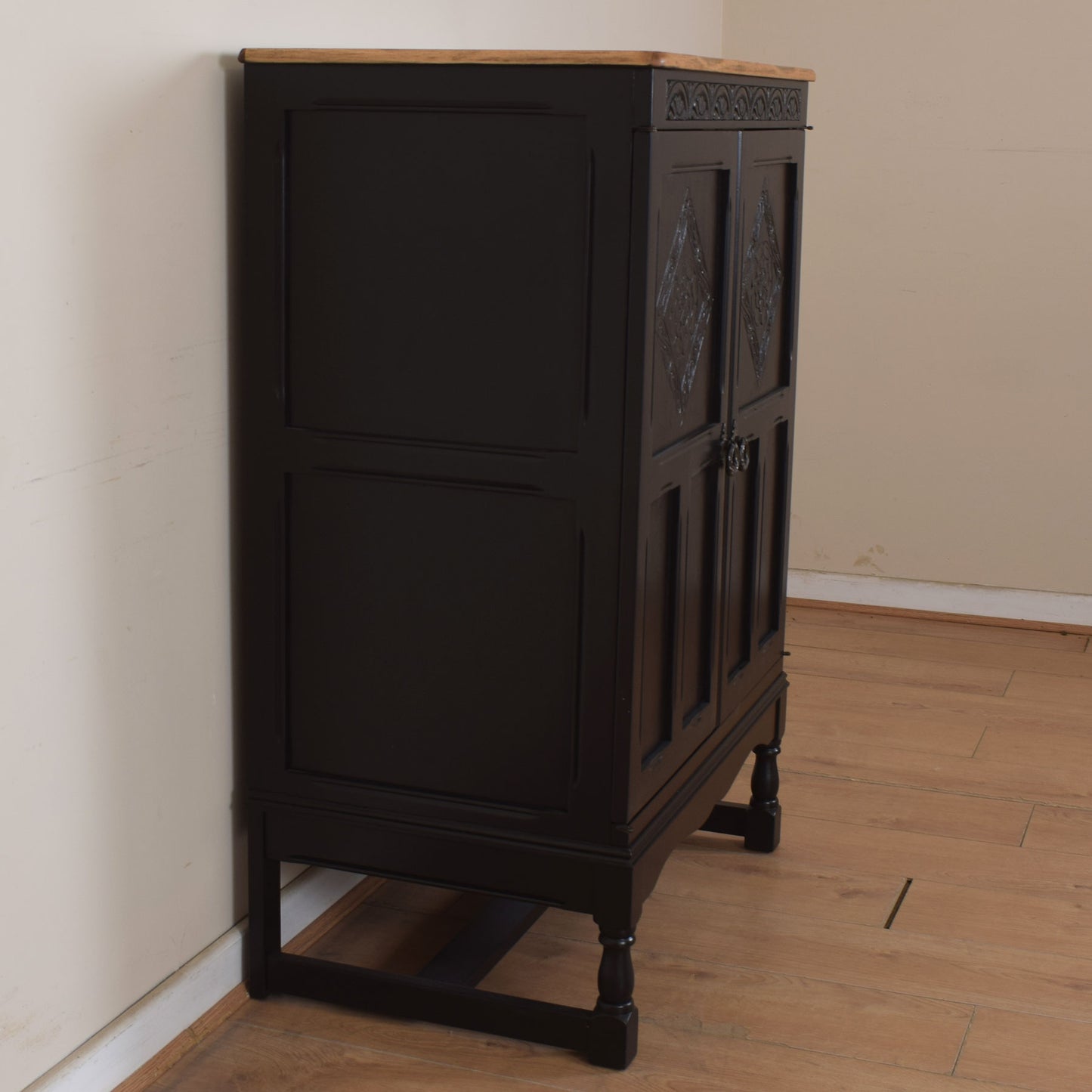 Painted Oak Cabinet