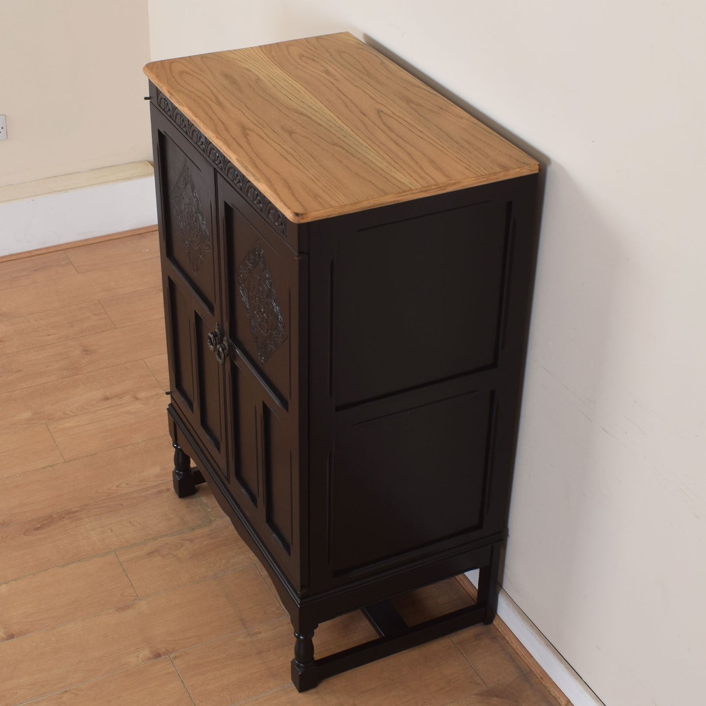 Painted Oak Cabinet