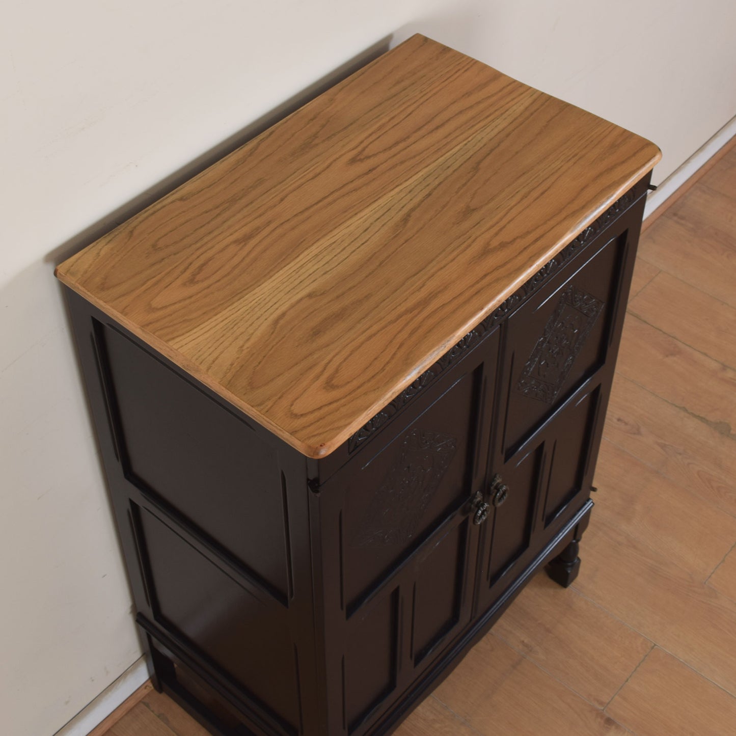 Painted Oak Cabinet