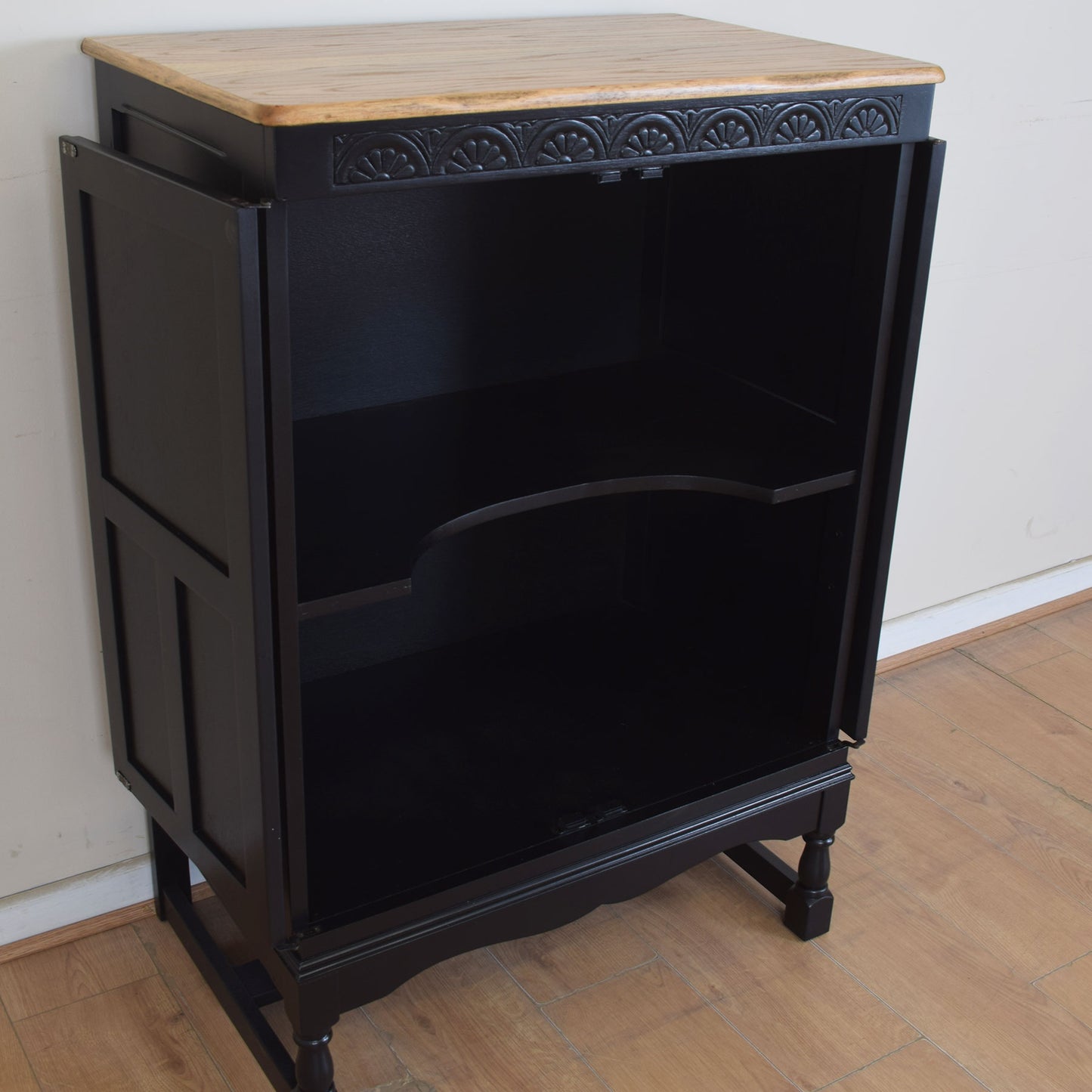 Painted Oak Cabinet