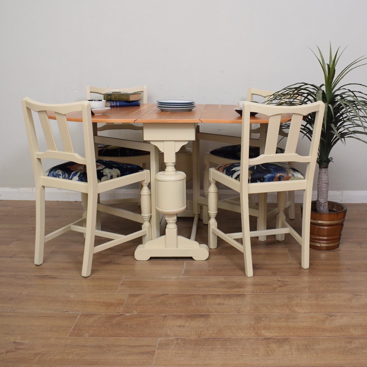 Restored Drop Leaf Table & Chairs