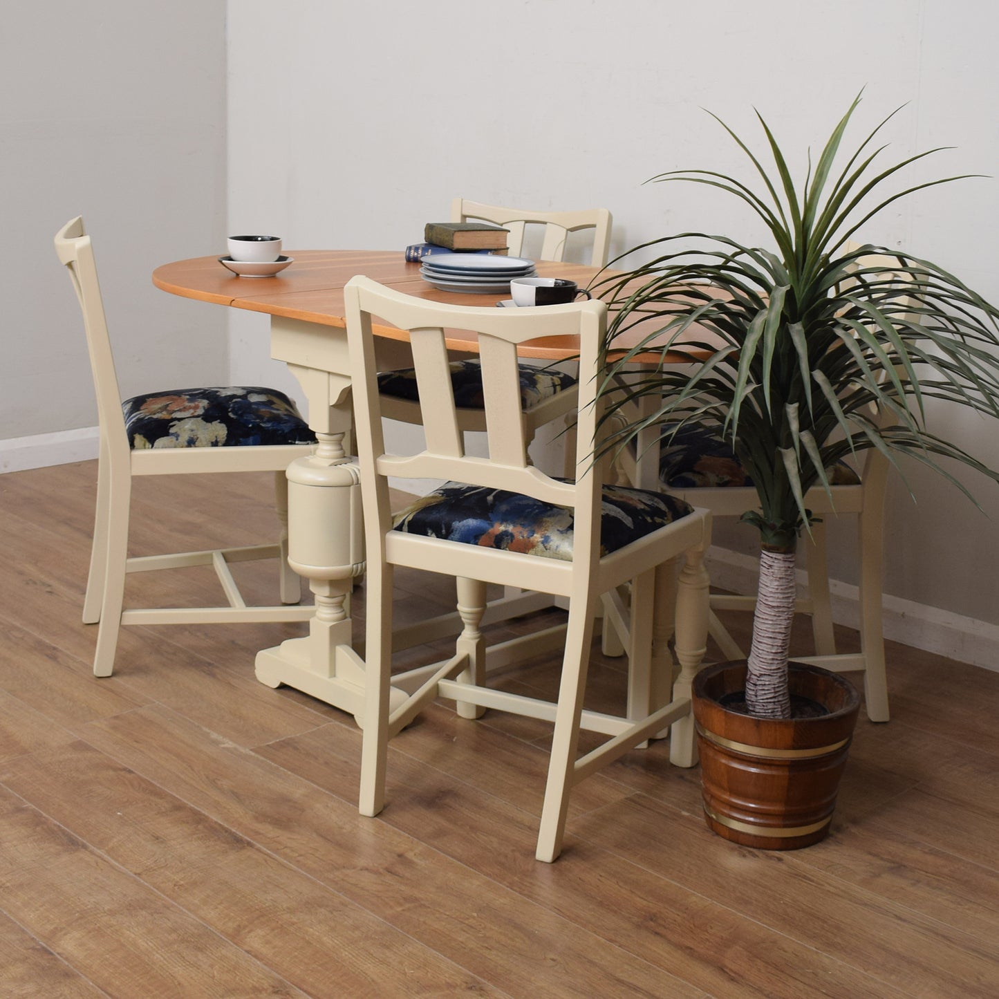 Restored Drop Leaf Table & Chairs