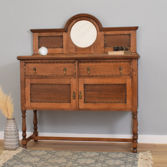 Oak Sideboard with Mirror