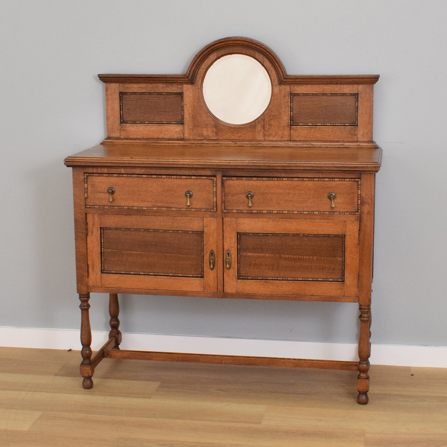 Oak Sideboard with Mirror