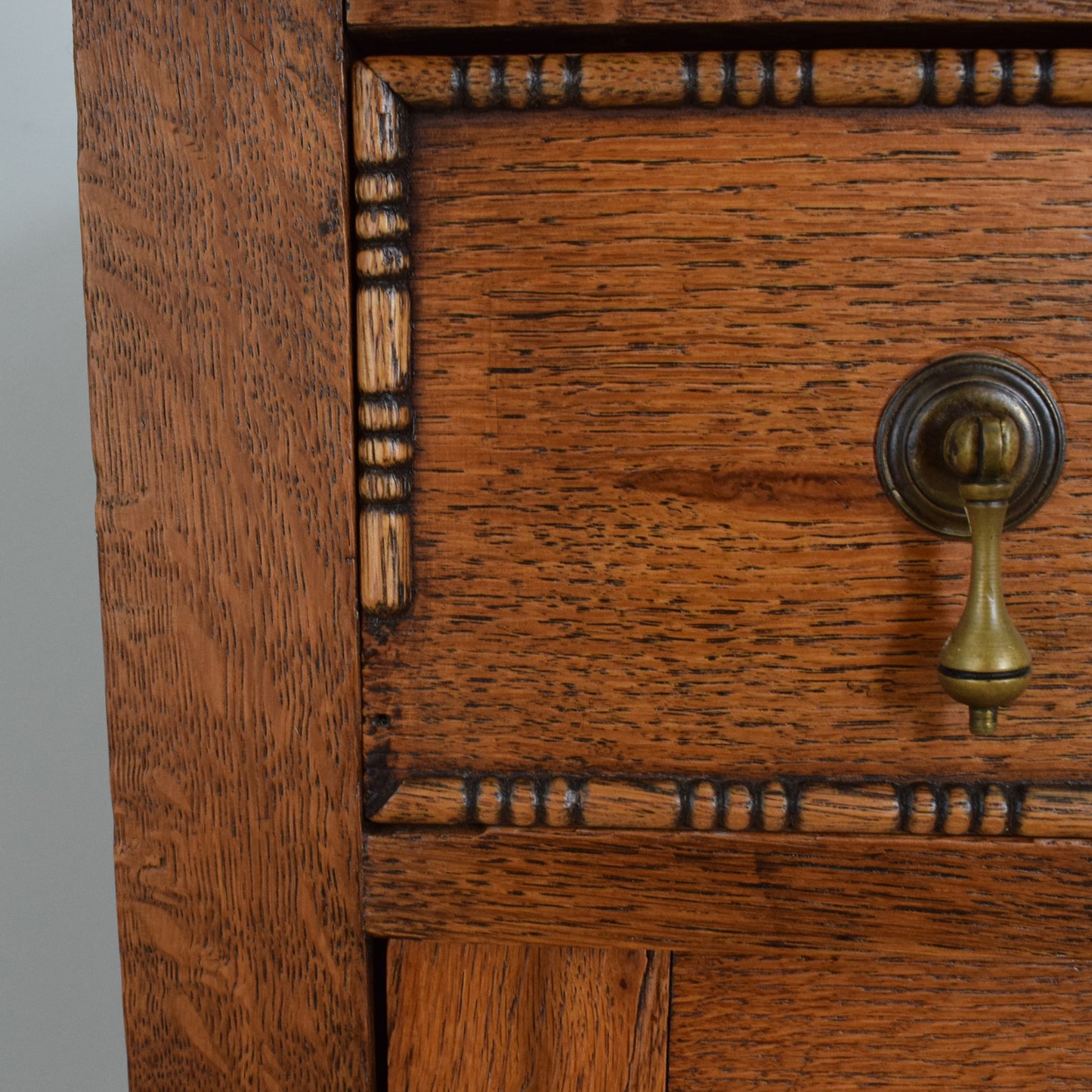 Oak Sideboard with Mirror