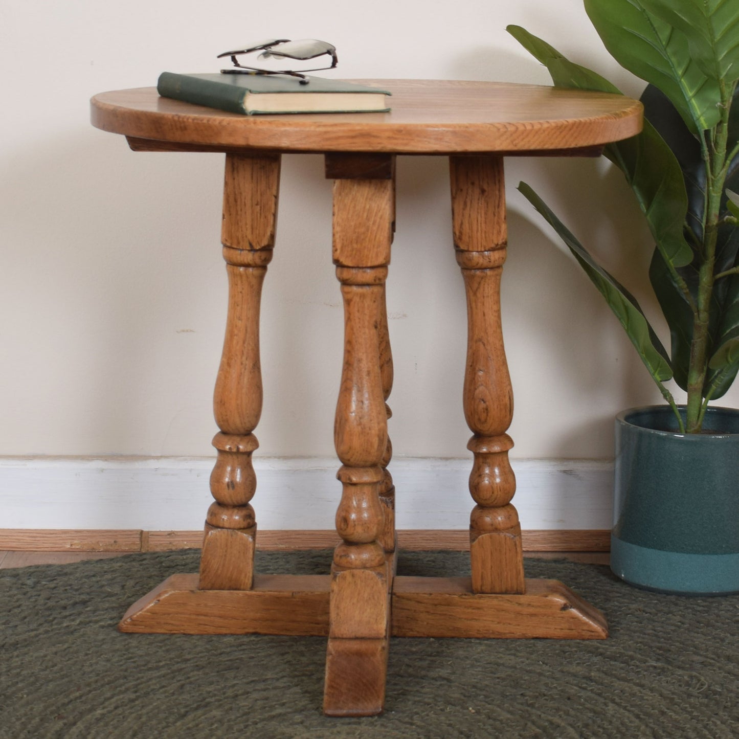 Vintage Oak Side Table