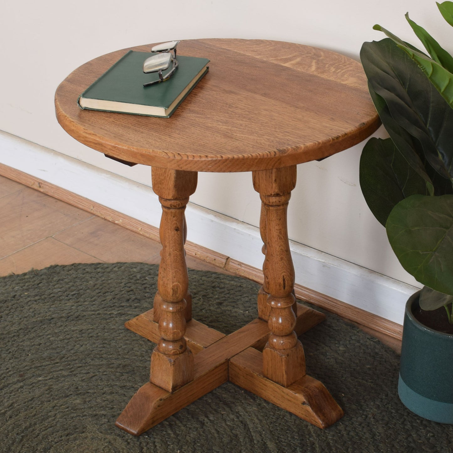 Vintage Oak Side Table
