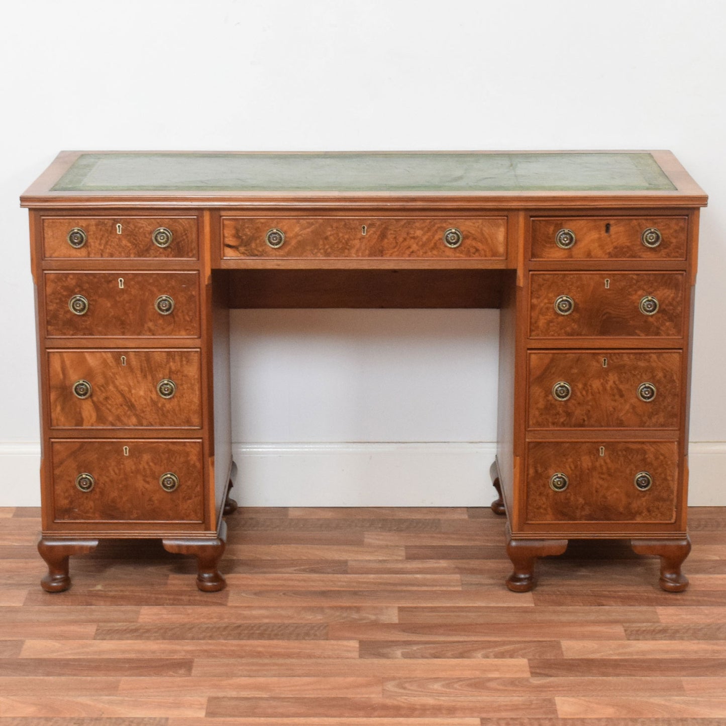 Leather Top Pedestal Desk